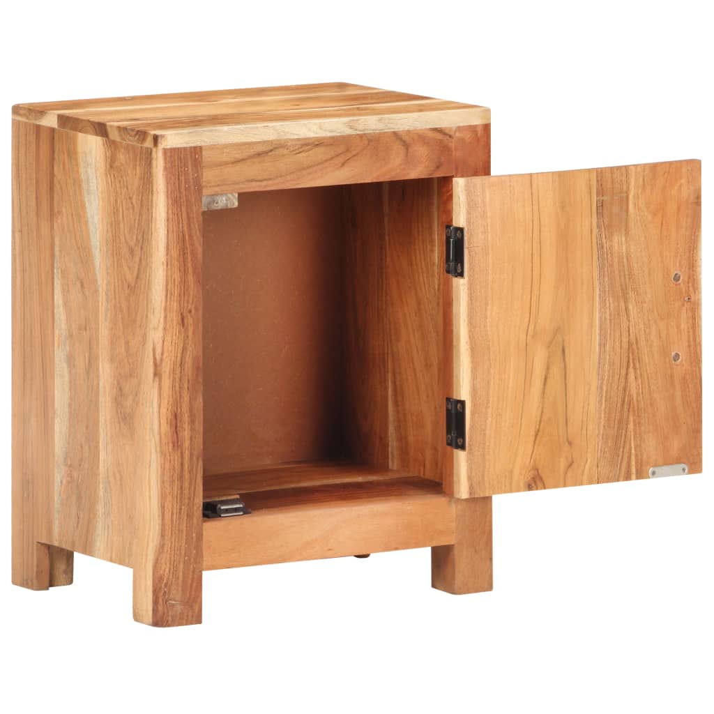 Bedside Cabinet 40x30x50 cm Solid Acacia Wood - OLBRIT