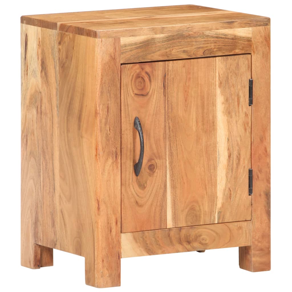 Bedside Cabinet 40x30x50 cm Solid Acacia Wood - OLBRIT