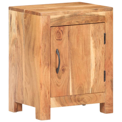 Bedside Cabinet 40x30x50 cm Solid Acacia Wood - OLBRIT