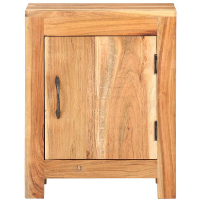 Bedside Cabinet 40x30x50 cm Solid Acacia Wood - OLBRIT