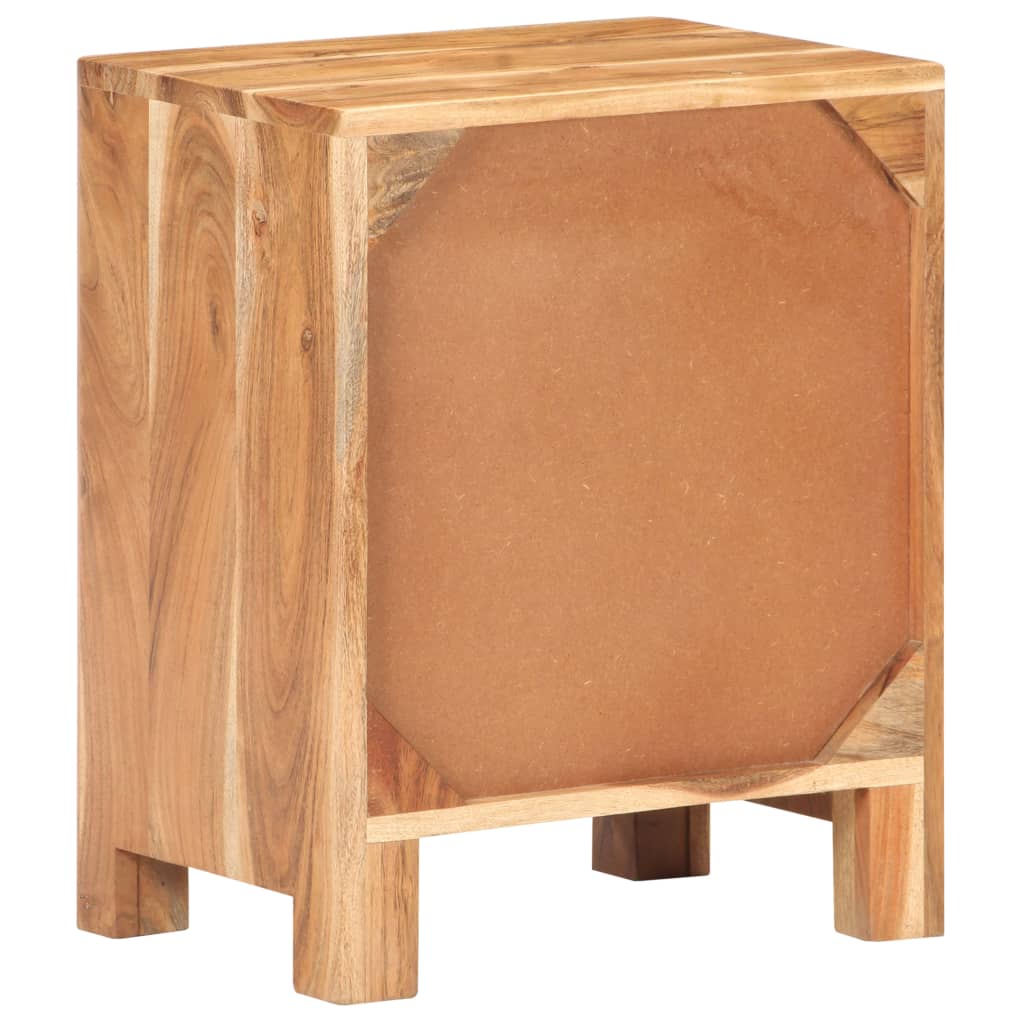 Bedside Cabinet 40x30x50 cm Solid Acacia Wood - OLBRIT