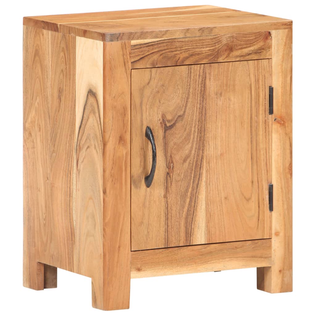 Bedside Cabinet 40x30x50 cm Solid Acacia Wood - OLBRIT