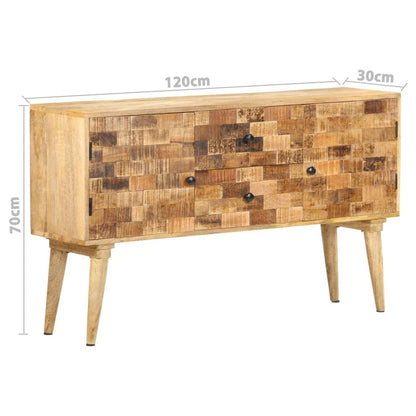 Sideboard 120x30x70 cm Solid Mango Wood - OLBRIT
