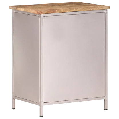 Bedside Cabinet 40x30x50 cm Rough Mango Wood - OLBRIT