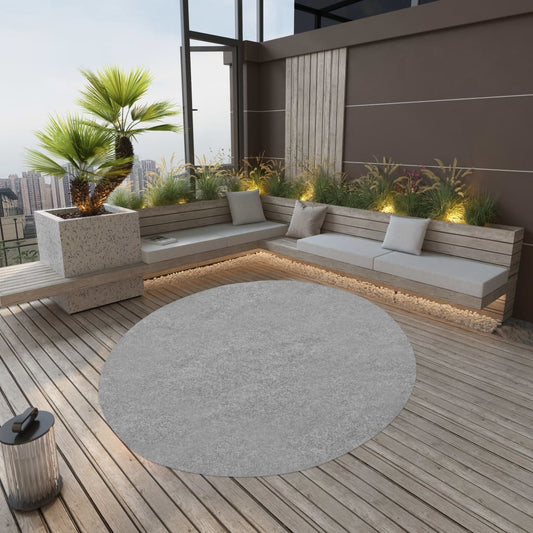 Artificial Grass with Studs Dia.170 cm Grey Round - OLBRIT