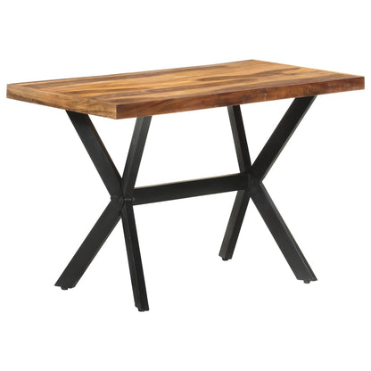 vidaXL Dining Table 120x60x75 cm Solid Wood with Honey Finish - OLBRIT