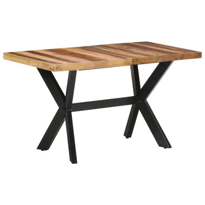 Dining Table 140x70x75 cm Solid Wood with Honey Finish - OLBRIT