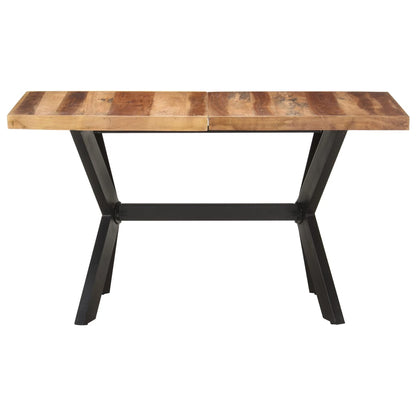 Dining Table 140x70x75 cm Solid Wood with Honey Finish - OLBRIT