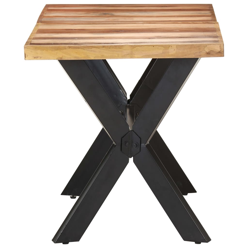 Dining Table 140x70x75 cm Solid Wood with Honey Finish - OLBRIT
