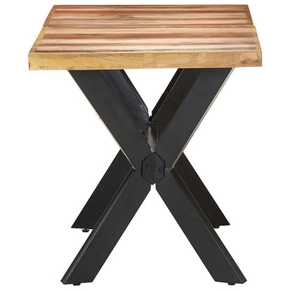 Dining Table 140x70x75 cm Solid Wood with Honey Finish - OLBRIT