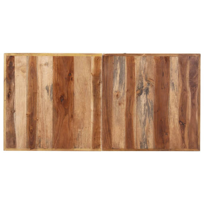 Dining Table 140x70x75 cm Solid Wood with Honey Finish - OLBRIT