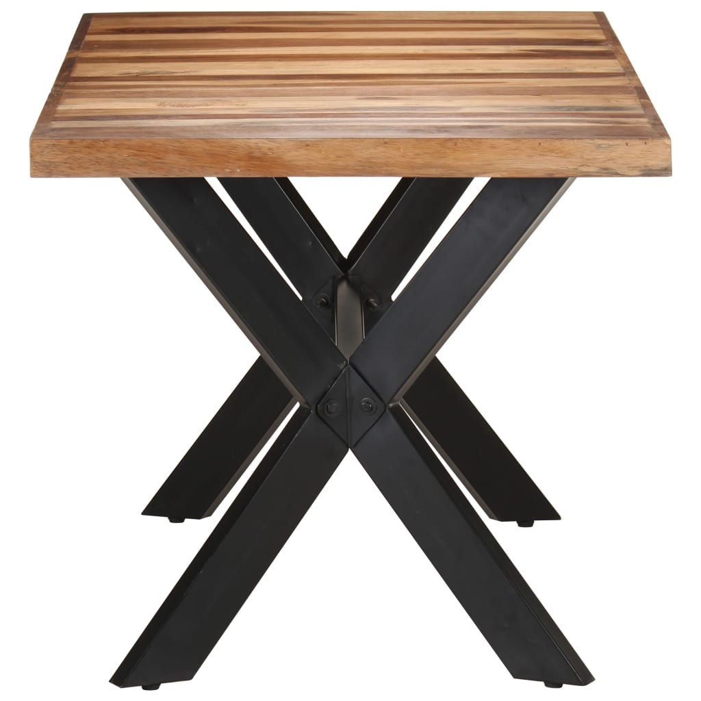 Dining Table 160x80x75 cm Solid Wood with Honey Finish - OLBRIT