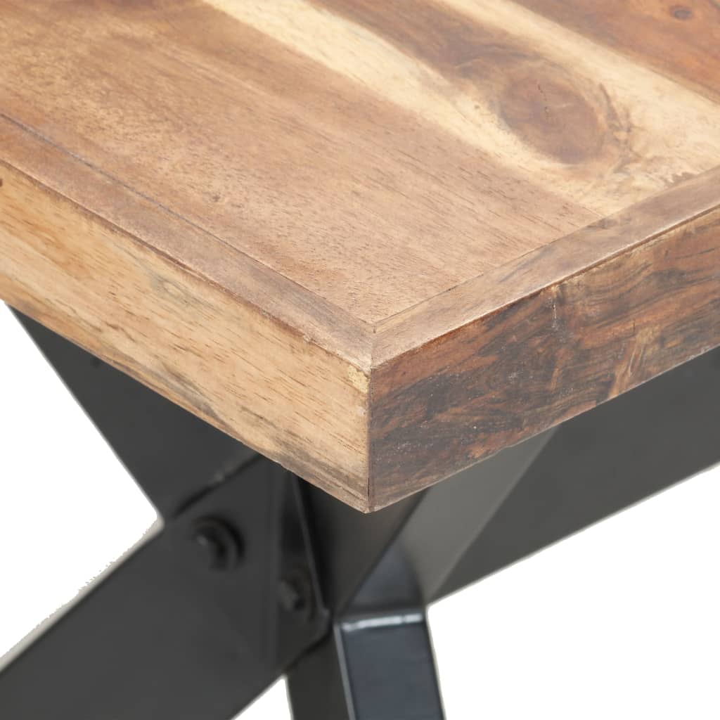 Dining Table 160x80x75 cm Solid Wood with Honey Finish - OLBRIT