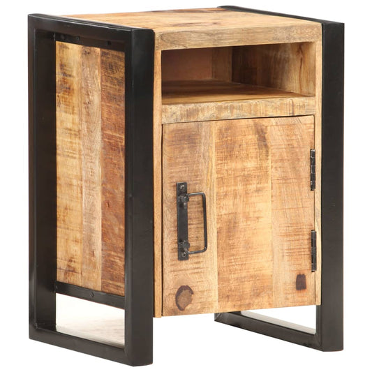 Bedside Cabinet 40x35x55 cm Solid Mango Wood - OLBRIT