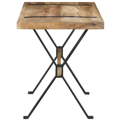 Dining Table 120x60x76 cm Rough Mango Wood - OLBRIT