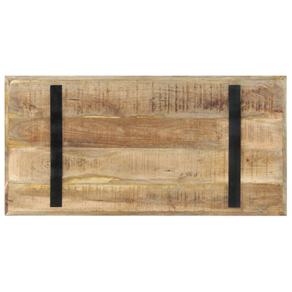Dining Table 120x60x76 cm Rough Mango Wood - OLBRIT