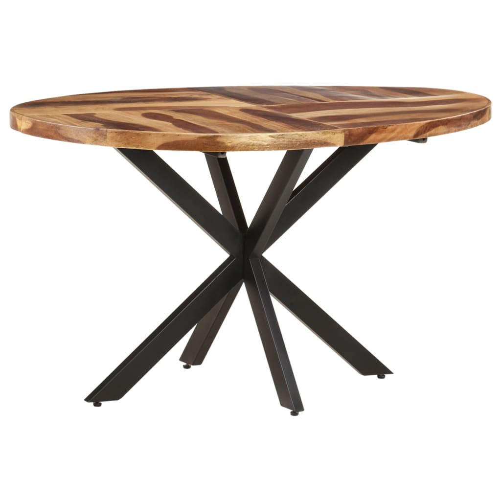Dining Table 140x80x75cm Solid Acacia Wood with Sheesham Finish - OLBRIT