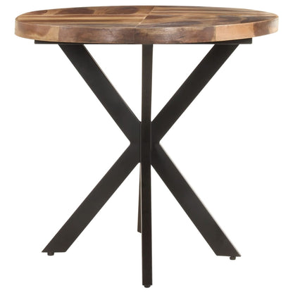Dining Table 140x80x75cm Solid Acacia Wood with Sheesham Finish - OLBRIT