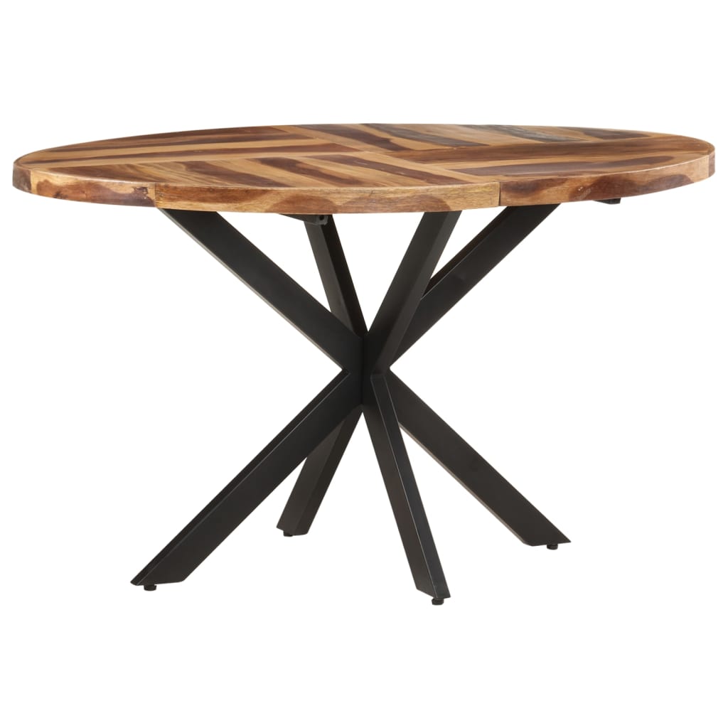Dining Table 140x80x75cm Solid Acacia Wood with Sheesham Finish - OLBRIT