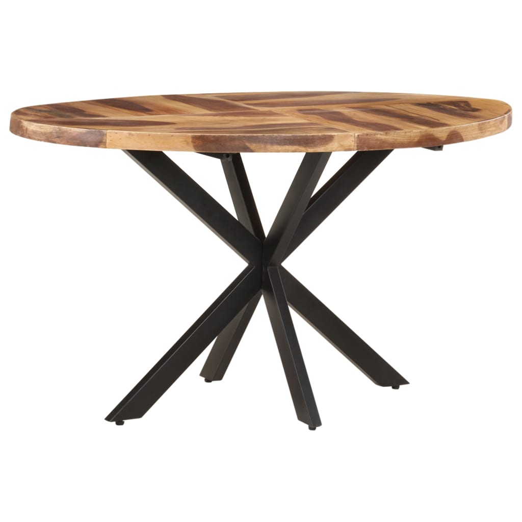 Dining Table 140x80x75cm Solid Acacia Wood with Sheesham Finish - OLBRIT
