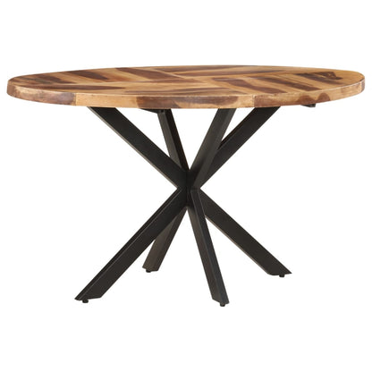 Dining Table 140x80x75cm Solid Acacia Wood with Sheesham Finish - OLBRIT