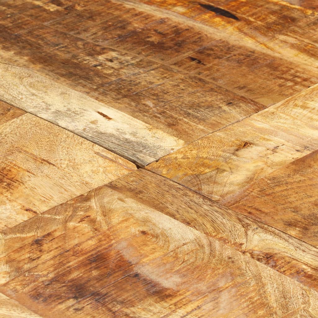 Dining Table 160x90x75 cm Rough Mango Wood - OLBRIT