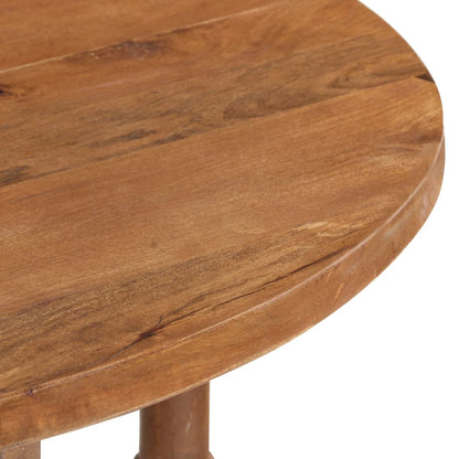 Dining Table Round 110x76 cm Solid Mango Wood - OLBRIT