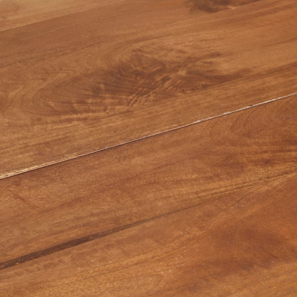 Dining Table Round 110x76 cm Solid Mango Wood - OLBRIT
