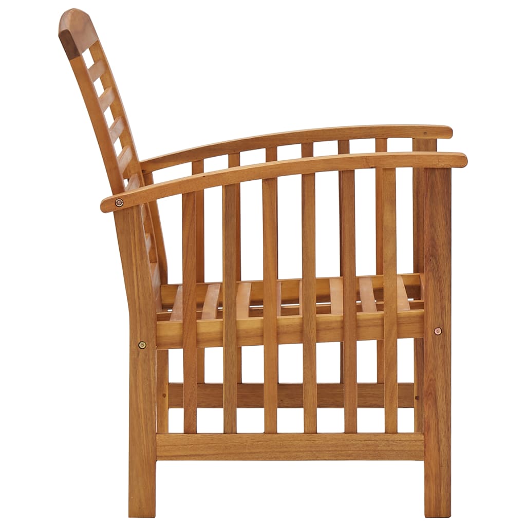 Garden Chairs 2 pcs Solid Acacia Wood - OLBRIT