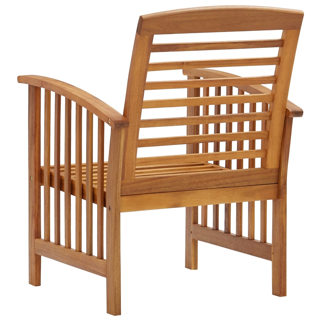 Garden Chairs 2 pcs Solid Acacia Wood - OLBRIT