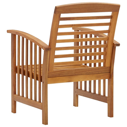 Garden Chairs 2 pcs Solid Acacia Wood - OLBRIT