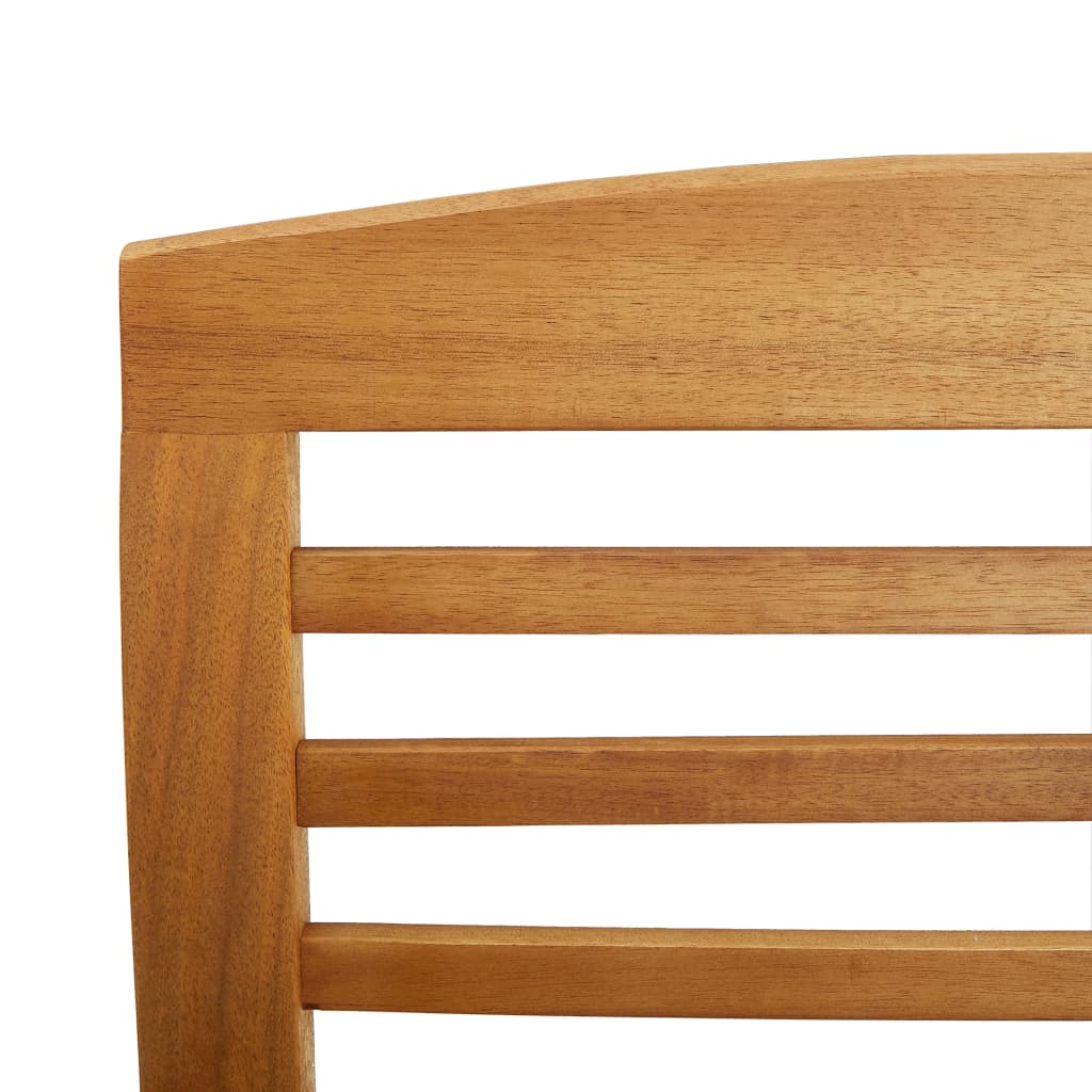 Garden Chairs 2 pcs Solid Acacia Wood - OLBRIT