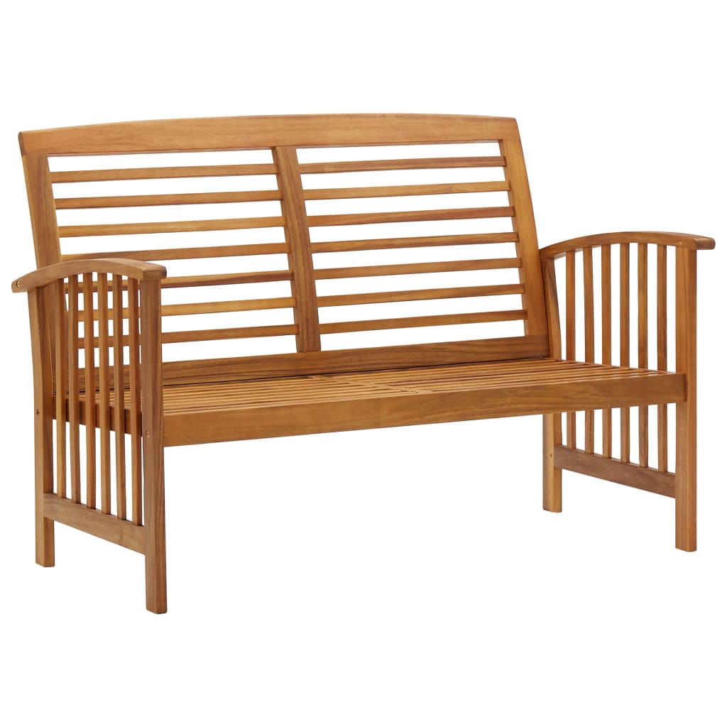 Garden Bench 119 cm Solid Acacia Wood - OLBRIT