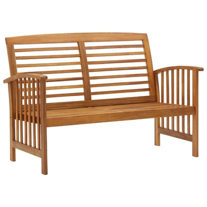 Garden Bench 119 cm Solid Acacia Wood - OLBRIT