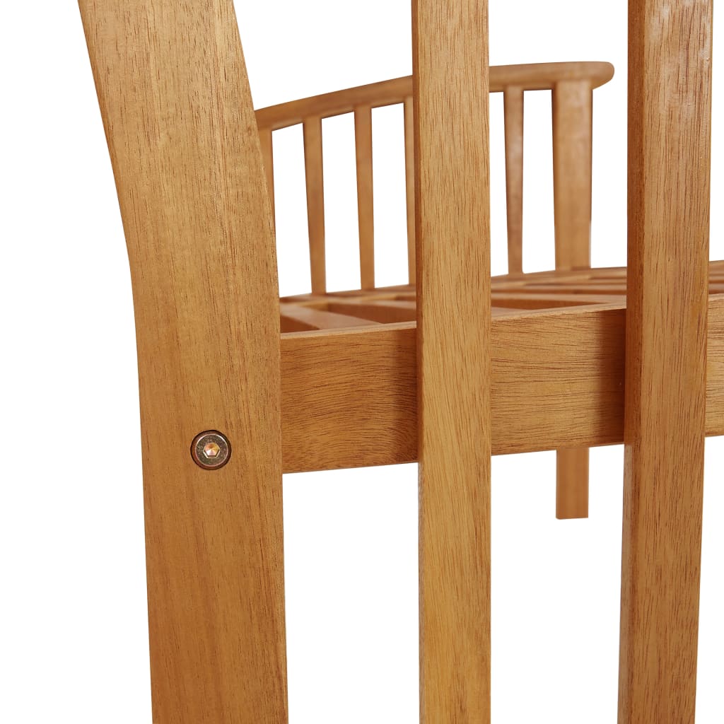 Garden Bench 119 cm Solid Acacia Wood - OLBRIT