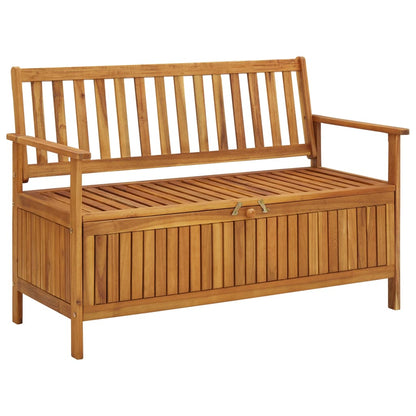 Garden Storage Bench 120 cm Solid Acacia Wood - OLBRIT
