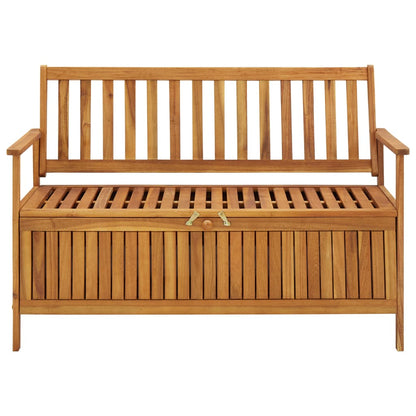 Garden Storage Bench 120 cm Solid Acacia Wood - OLBRIT