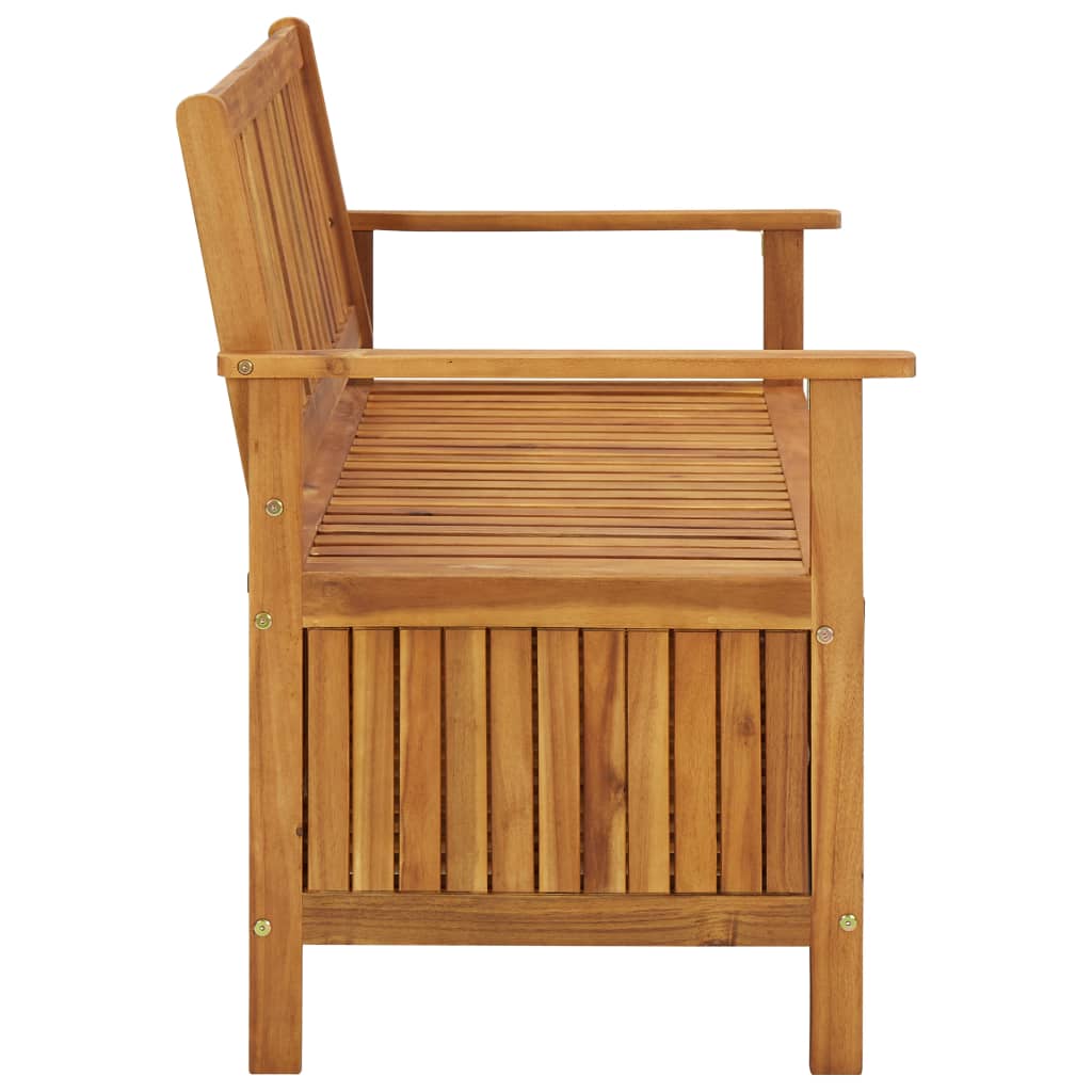 Garden Storage Bench 120 cm Solid Acacia Wood - OLBRIT