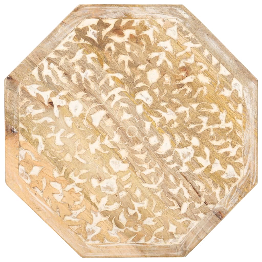 Side Table Ø 48 cm Solid Mango Wood - OLBRIT