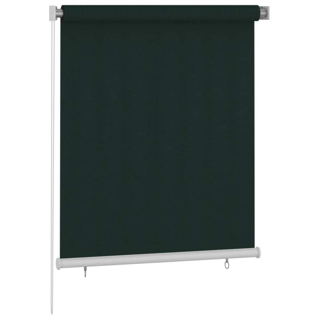 Outdoor Roller Blind 120x140 cm Dark Green HDPE - OLBRIT