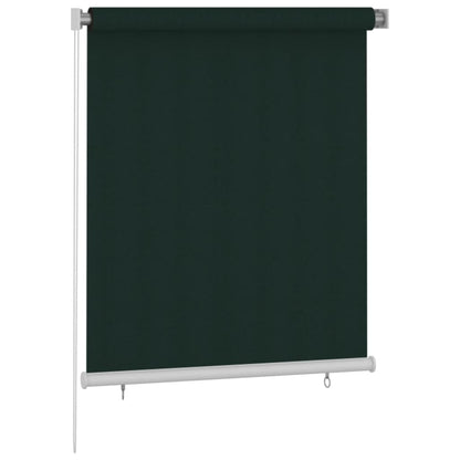 Outdoor Roller Blind 120x140 cm Dark Green HDPE - OLBRIT
