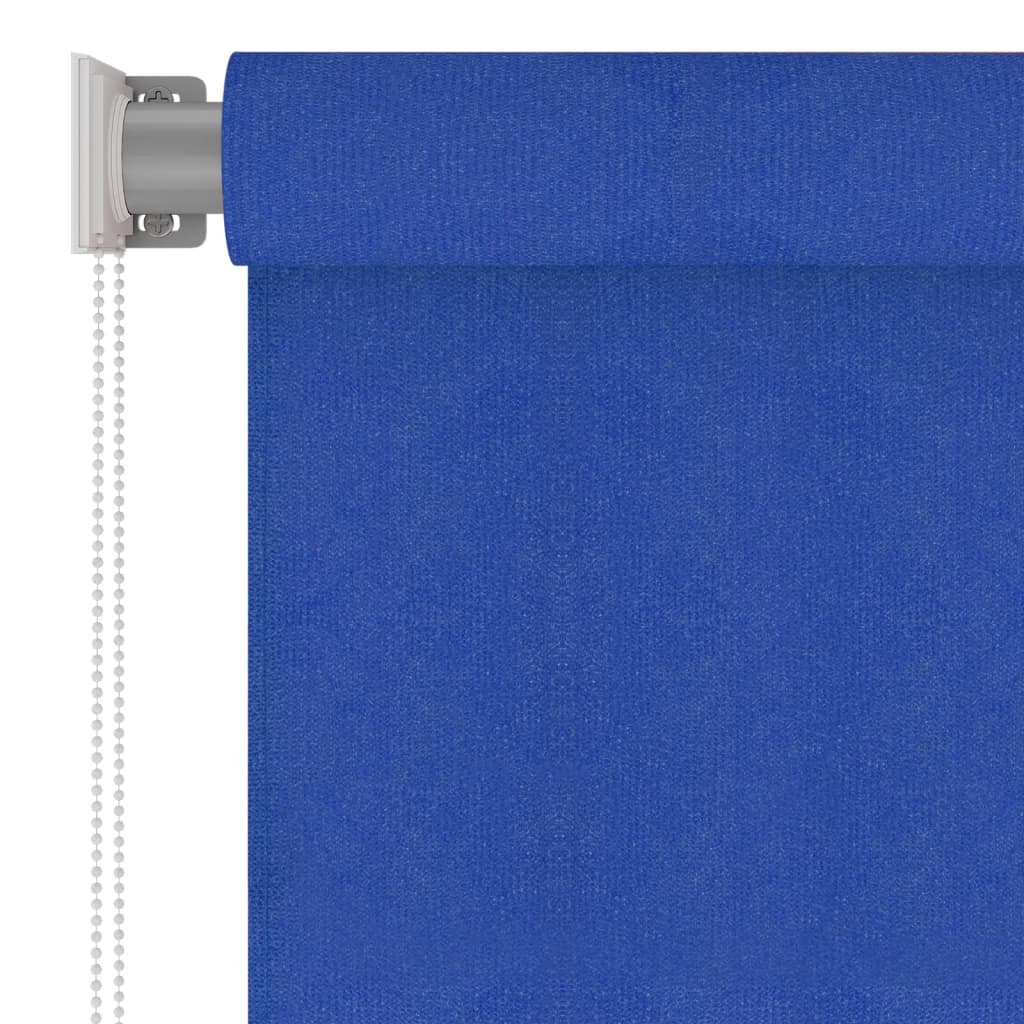 Outdoor Roller Blind 140x230 cm Blue HDPE - OLBRIT