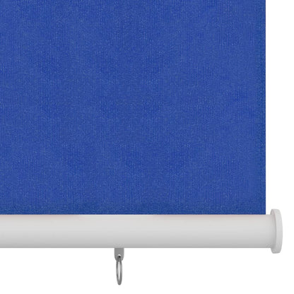 Outdoor Roller Blind 140x230 cm Blue HDPE - OLBRIT