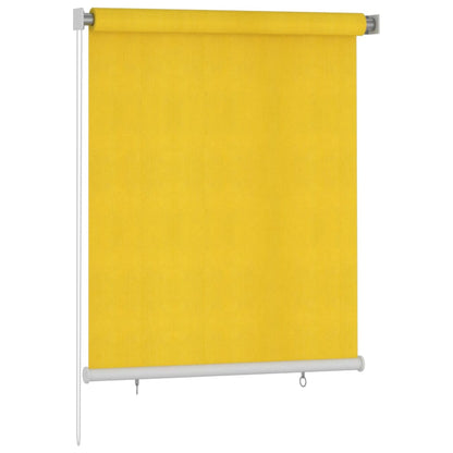 Outdoor Roller Blind 120x140 cm Yellow HDPE - OLBRIT