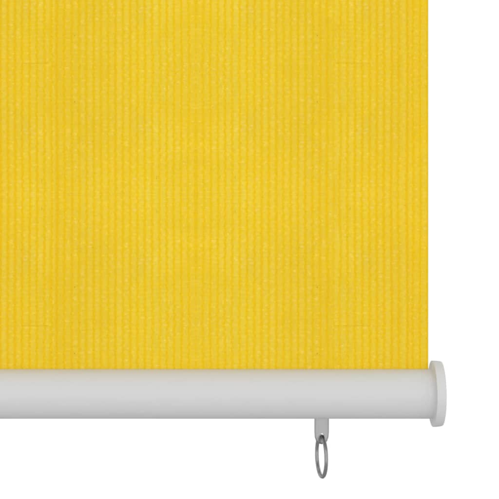 Outdoor Roller Blind 120x140 cm Yellow HDPE - OLBRIT
