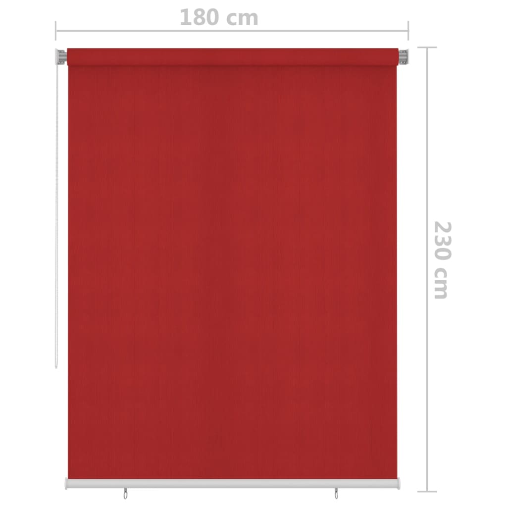 Outdoor Roller Blind 180x230 cm Red - OLBRIT