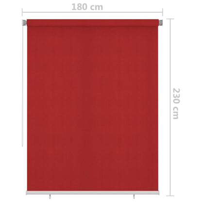 Outdoor Roller Blind 180x230 cm Red - OLBRIT