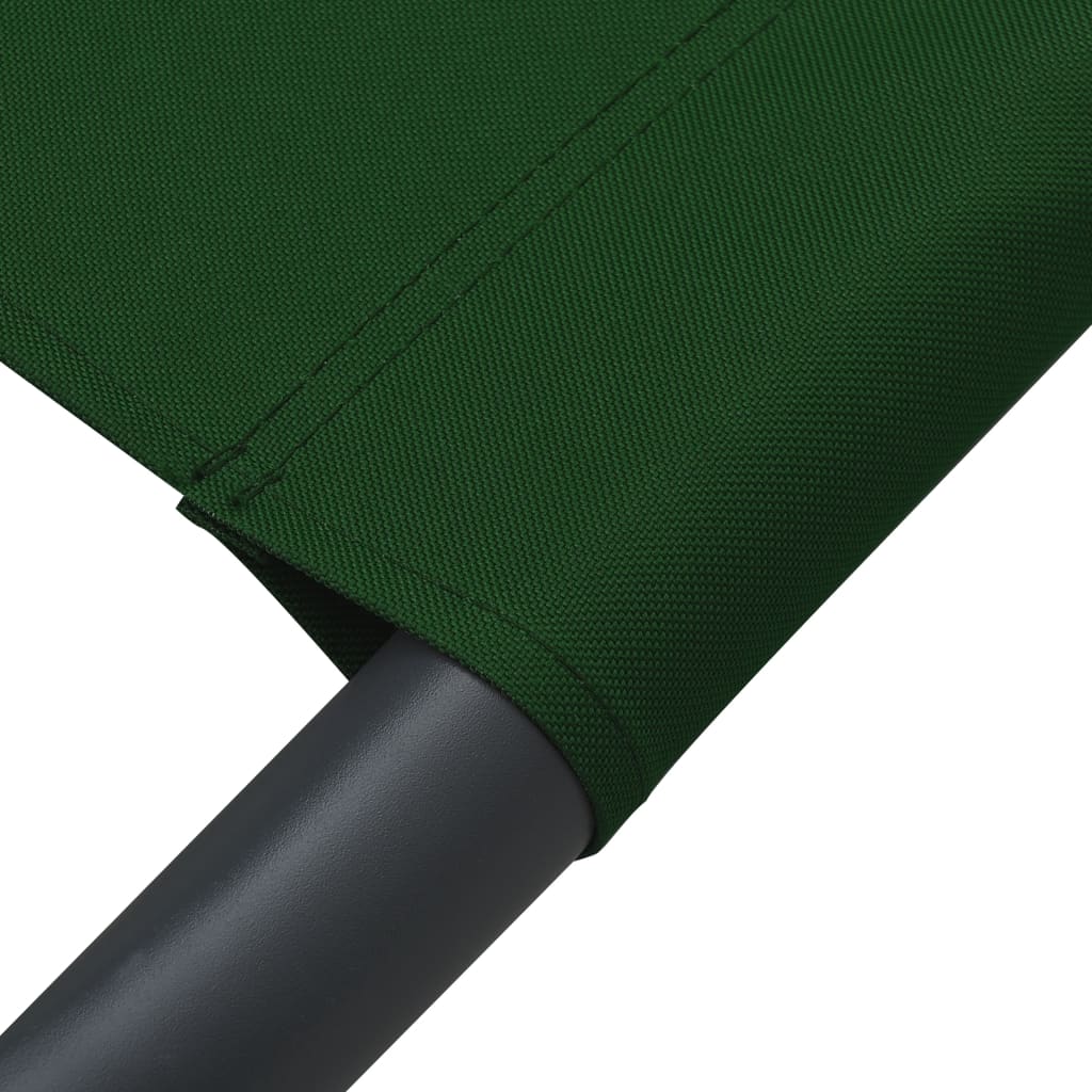 Outdoor Lounge Bed with Canopy Green - OLBRIT