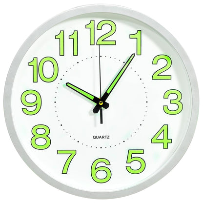 Luminous Wall Clock White 30 cm - OLBRIT