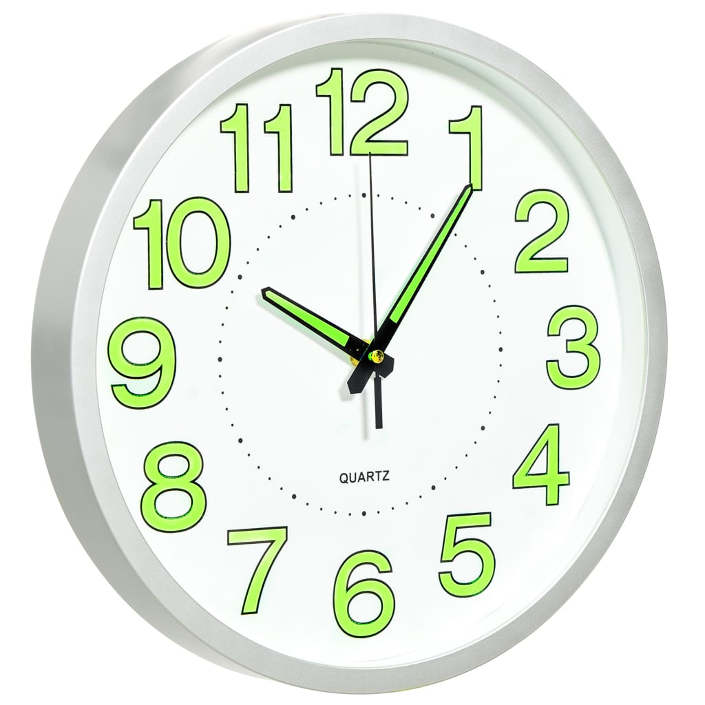 Luminous Wall Clock White 30 cm - OLBRIT